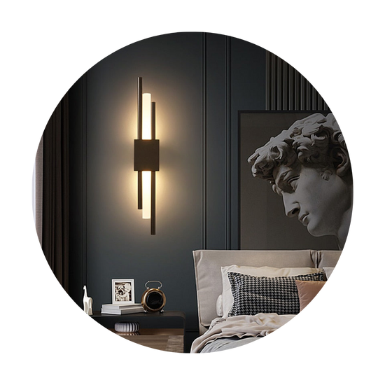 Bedroom Wall Light at above nightstand