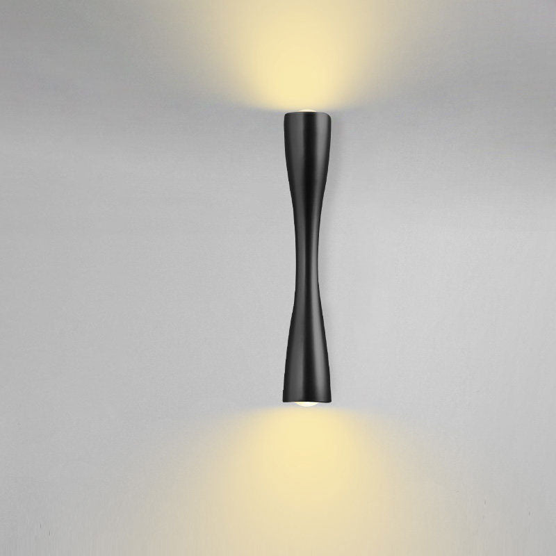 Light-on Black Novu Minimalist Wall Lamp for Bathroom, Bedroom, Dining Room, Kitchen and Living Room