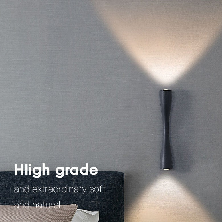 High Grade Black Novu Minimalist Wall Lamp for Bathroom, Bedroom, Dining Room, Kitchen and Living Room