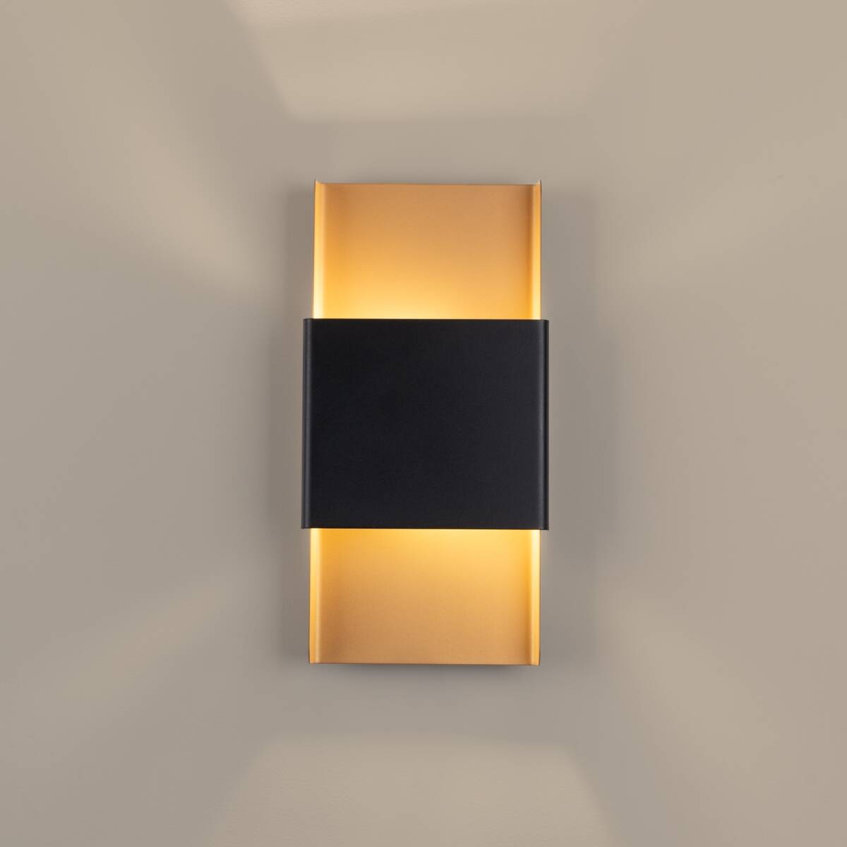 Light-on Luxurious gold Black Minal Wall Light for bedroom, dining room, kitchen and living room suit on black wall, white wall place on gray wall