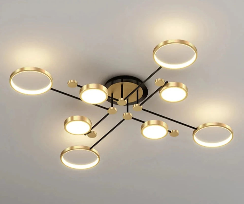 Chemistry Semi Flush Mount Low Ceiling Light