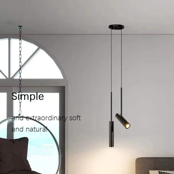 High ceiling Trip Black Spot Pendant Light for bedroom, bathroom and living room