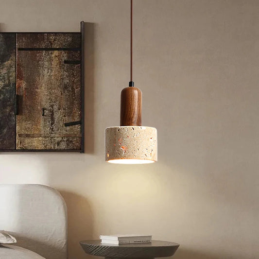 Luxurious Travertine Pendant Ceiling Light for Kitchen, Living Room, Dining Room, Hallway and Bedroom