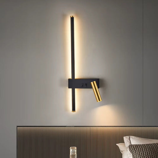 Bold Wall Lamp Light with Switch for Bedside and hotels with a reading light