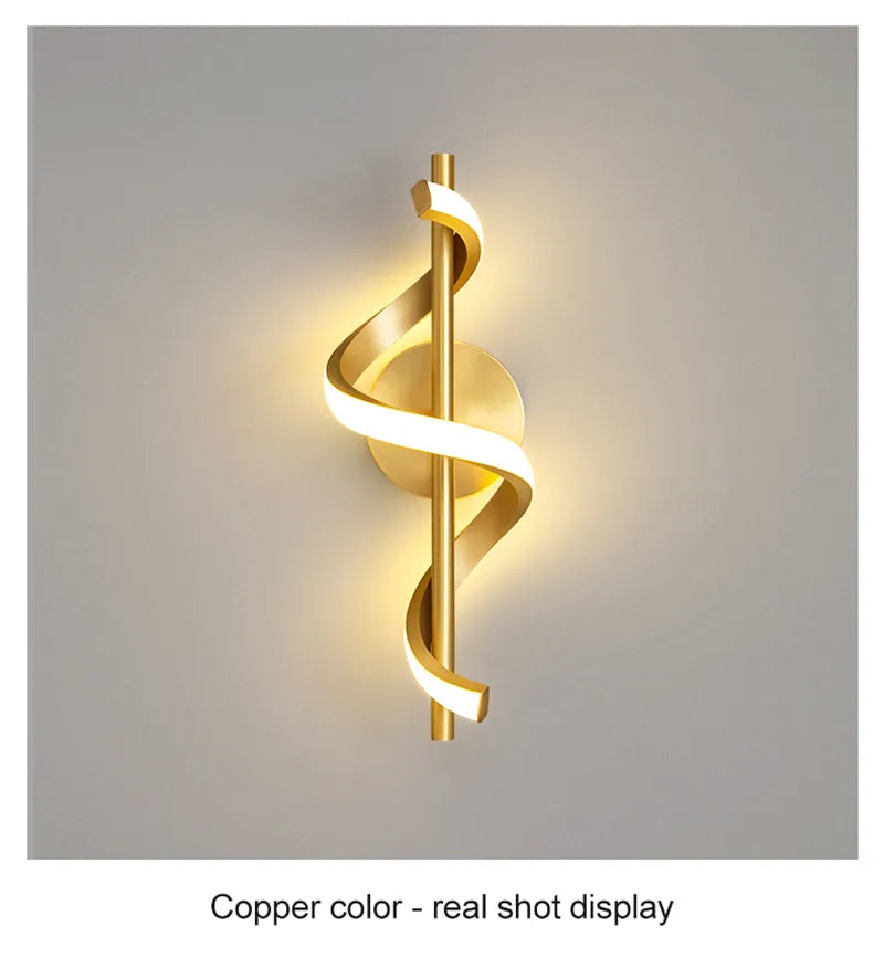 Twisted LED Wall Light