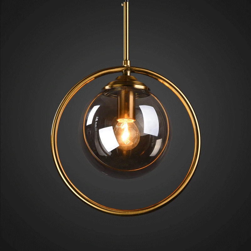 Light-on Globe Black Cage Pendant Ceiling Light for Bathroom, Bedroom, Dining Room, Kitchen, and Living Room