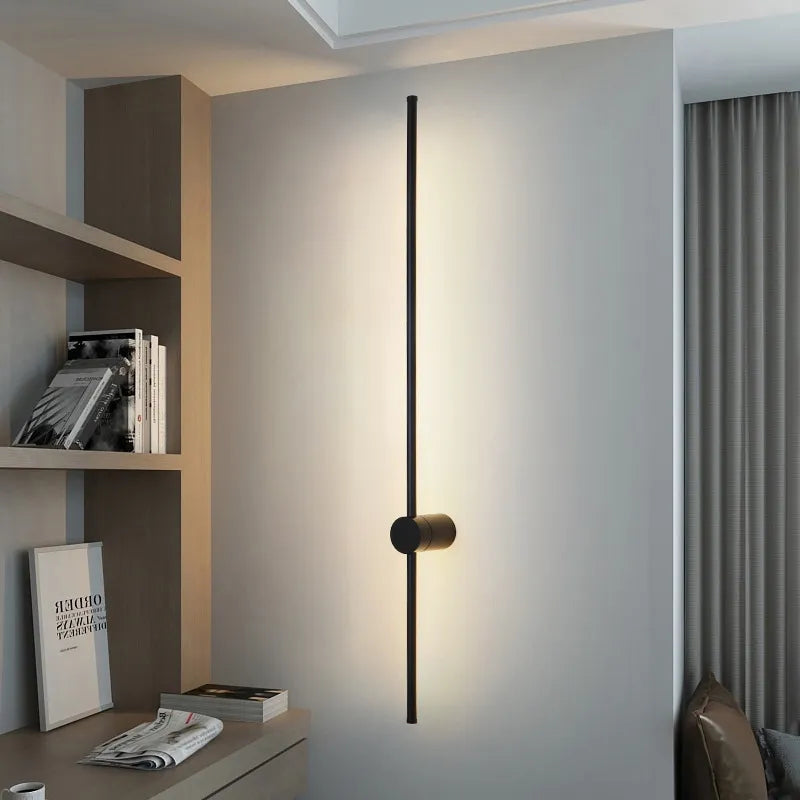 Light-on 800mm Aluminium 360 Degrees Black Wall Light for Bathroom, Bedroom, Dining Room, Kitchen, and Living Room