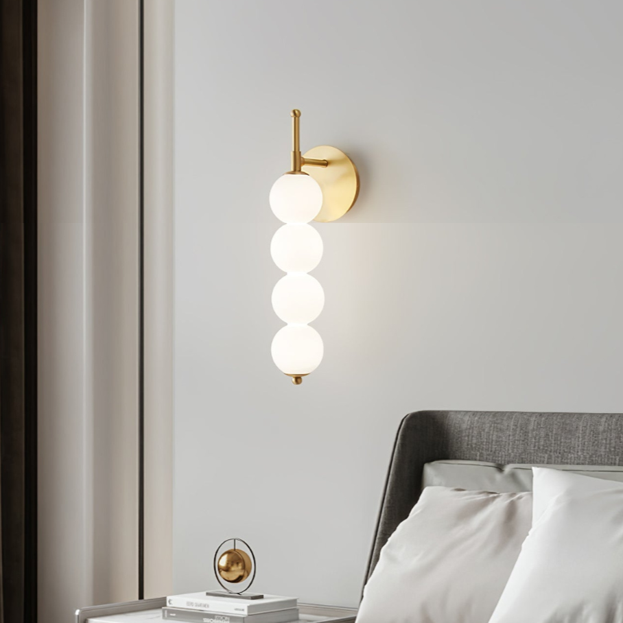 gold bubble and candy wall lamp